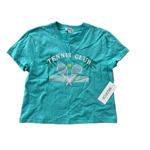 Wildfox Tennis Club Jamie Tee Turquoise ( S ) - Picture 2 of 3